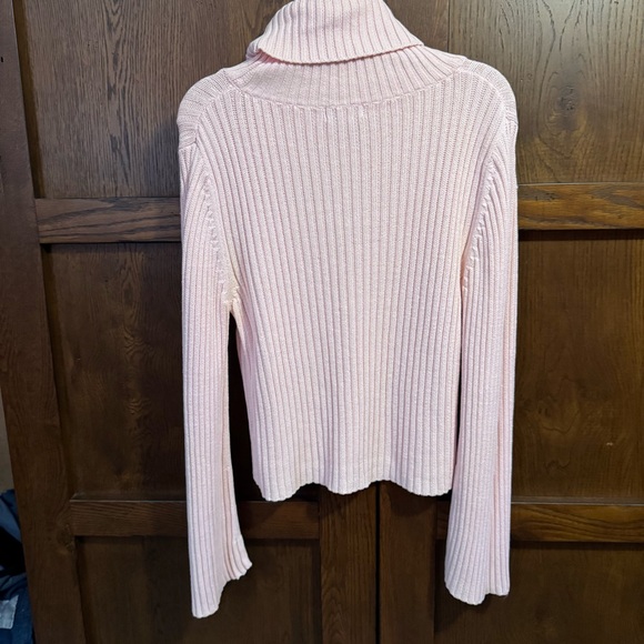 Vintage Northern Reflections Light Pink Sweater Bell Sleeves sz L Cotton/Ramie - Picture 3 of 5